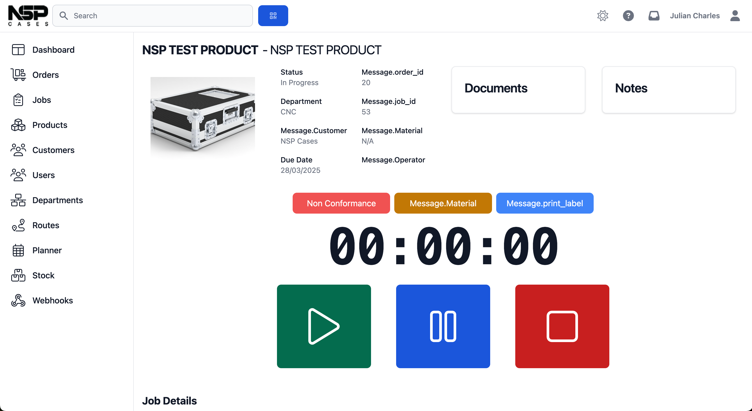 NSP Cases — CJS screenshot